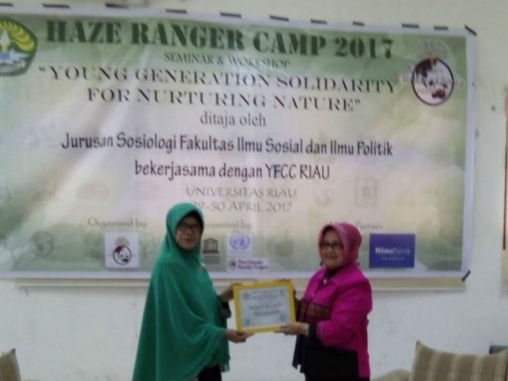 Haze Ranger Camp YFCC Riau dan Jurusan Sosiologi Fisip UR, dari Isu Perubahan Iklim hingga Penanaman Pohon