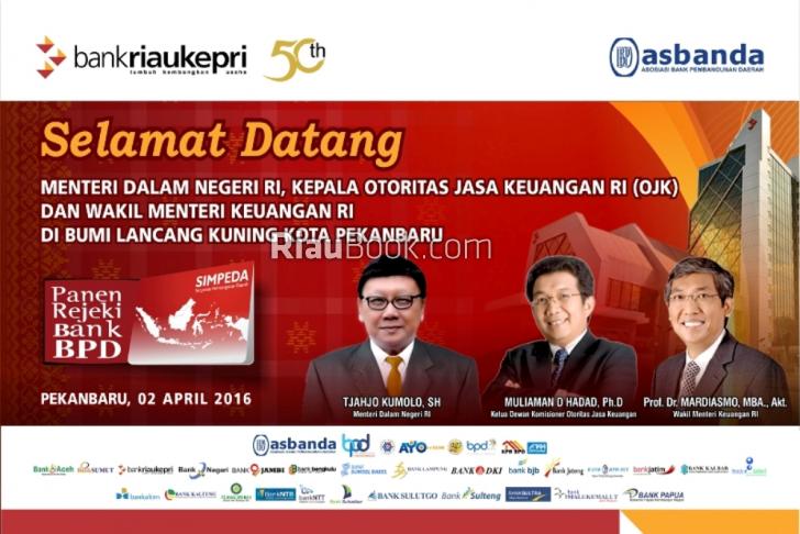 Mendagri dan Wamen Keuangan Bakal Kunjungi Menara 16 Lantai Bank Riau Kepri