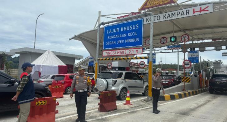 Dirlantas Polda Riau Tinjau Arus Lalu Lintas Riau-Sumbar