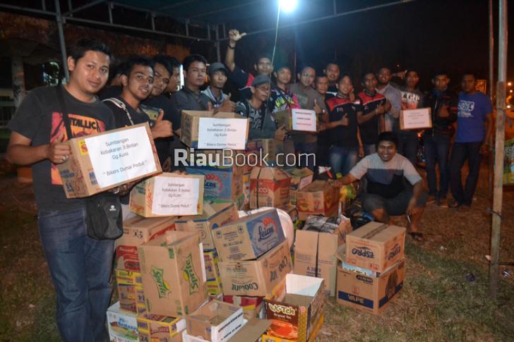 Komunitas Bikers @ Dumai Cari Dana Untuk Pelajar Yang Menjadi Korban Kebakaran Dumai