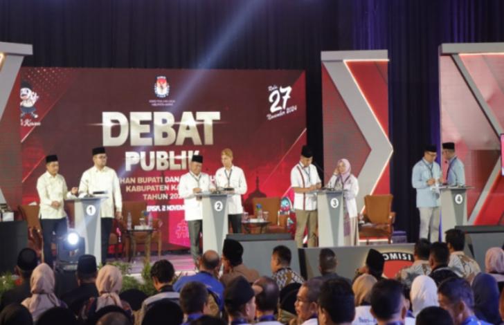 Debat Publik Paslon Bupati dan Wakil Bupati Kampar Berlangsung Lancar