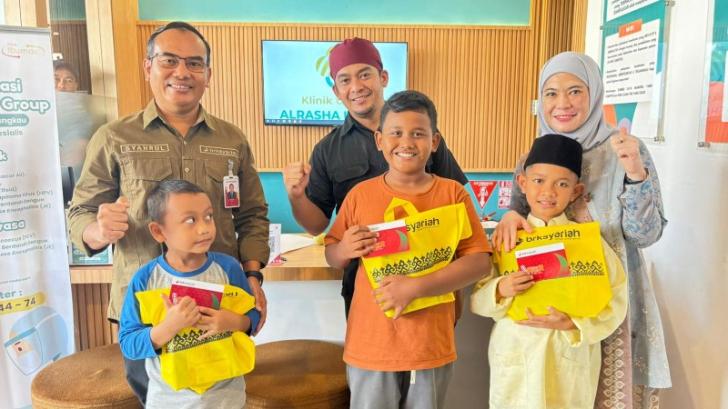 BRK Syariah Tanjungpinang Pamedan Gelar Khitan Massal untuk Anak Dhuafa