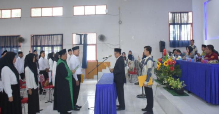 Ketua Panwaslu Lantik 55 Orang Panitia PTPS Bangkinang Kota