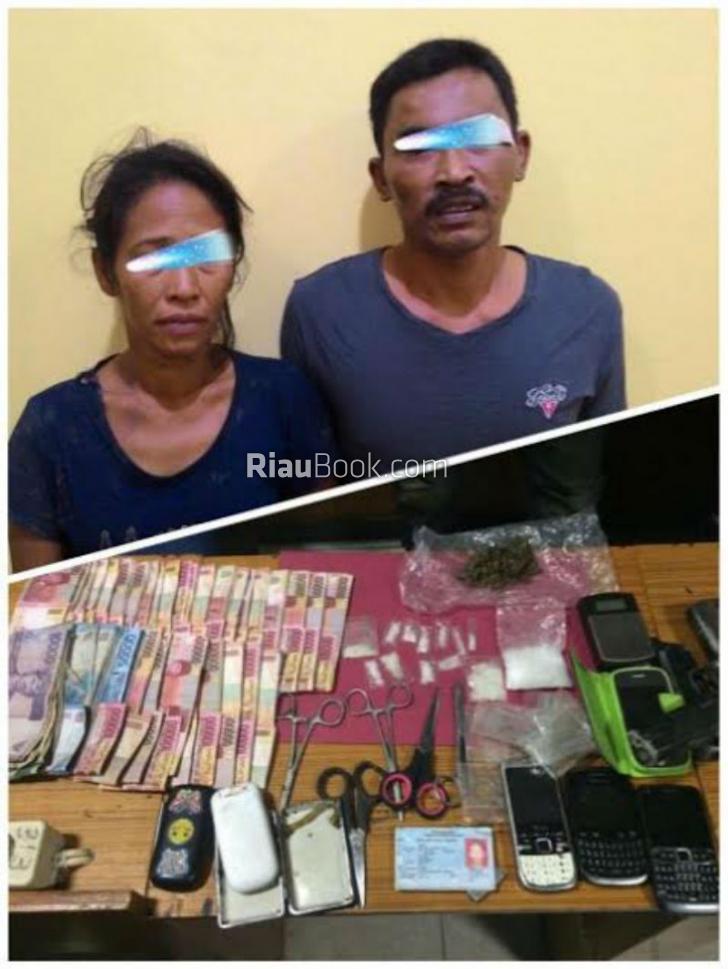 Sepasang Suami Istri Diringkus Satnarkoba Polres Bengkalis