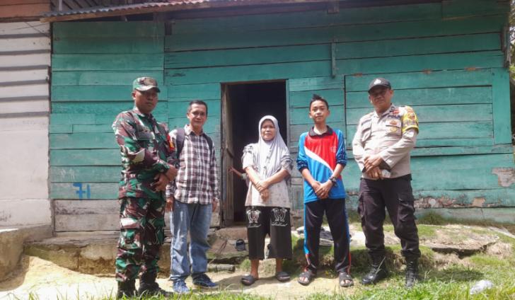 TNI, Polri Temui Masyarakat Desa Penerima Bantuan dari BAZNAS Pelalawan
