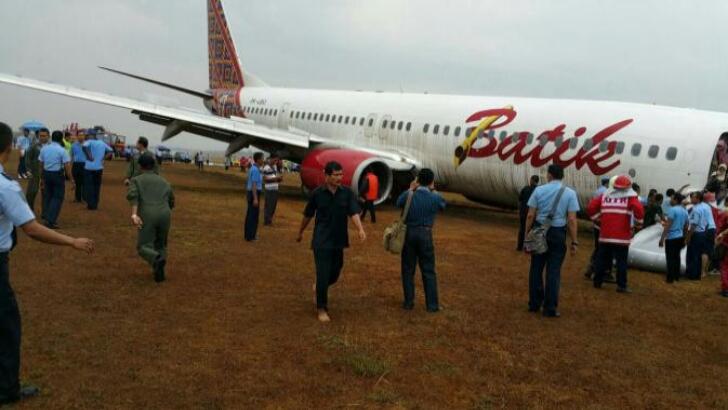 Batik Air Tergelincir di Bandara Adusucipto, Semua Penumpang Selamat