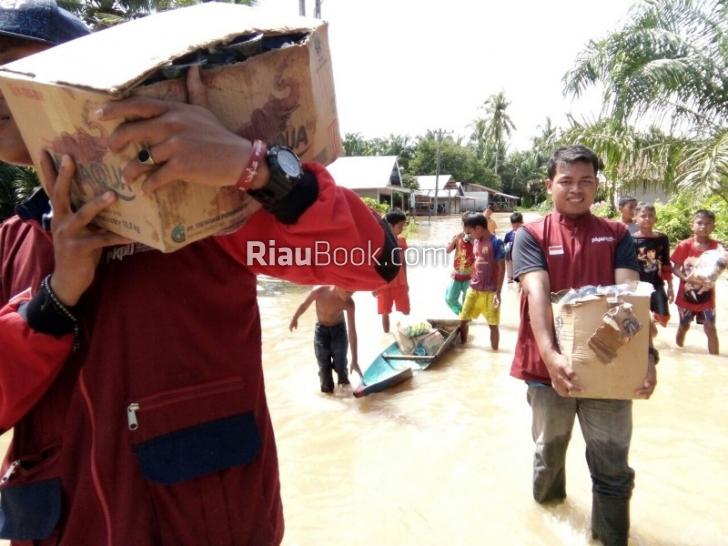 Masih Banyak Warga Korban Banjir yang Belum Peroleh Bantuan, PKPU HI Pekanbaru Sigap Respon Banjir