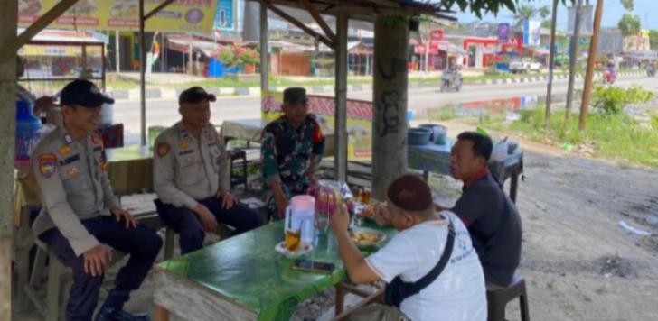 Ciptakan Pilkada Damai, Polsek Pangkalan Kuras Perkuat Sinergitas Bersama TNI