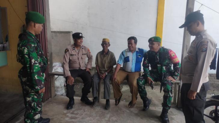 Polsek Bunut Perkuat Sinergitas Bersama TNI Ciptakan Suasana Damai Menjelang Pemilu