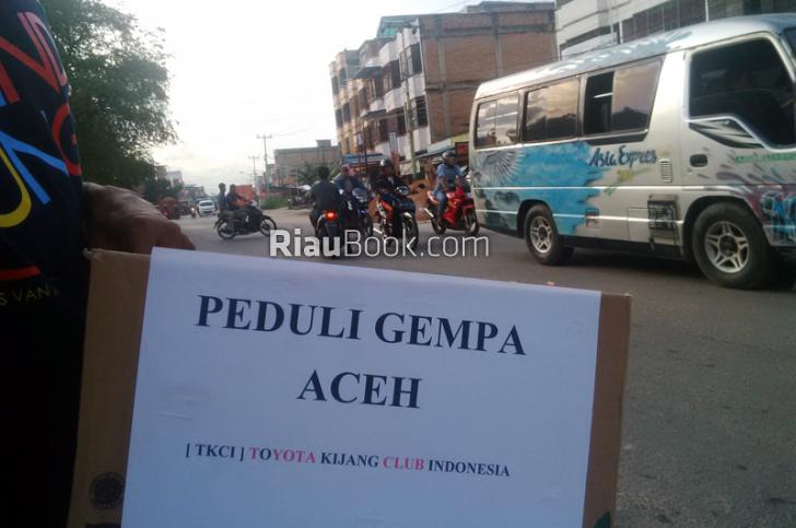 TKCI Prospek Dumai Ikut Merasakan Penderitaan Korban Gempa Pidie Jaya Aceh