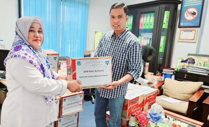 ALFI Riau Salurkan Bantuan Korban Banjir