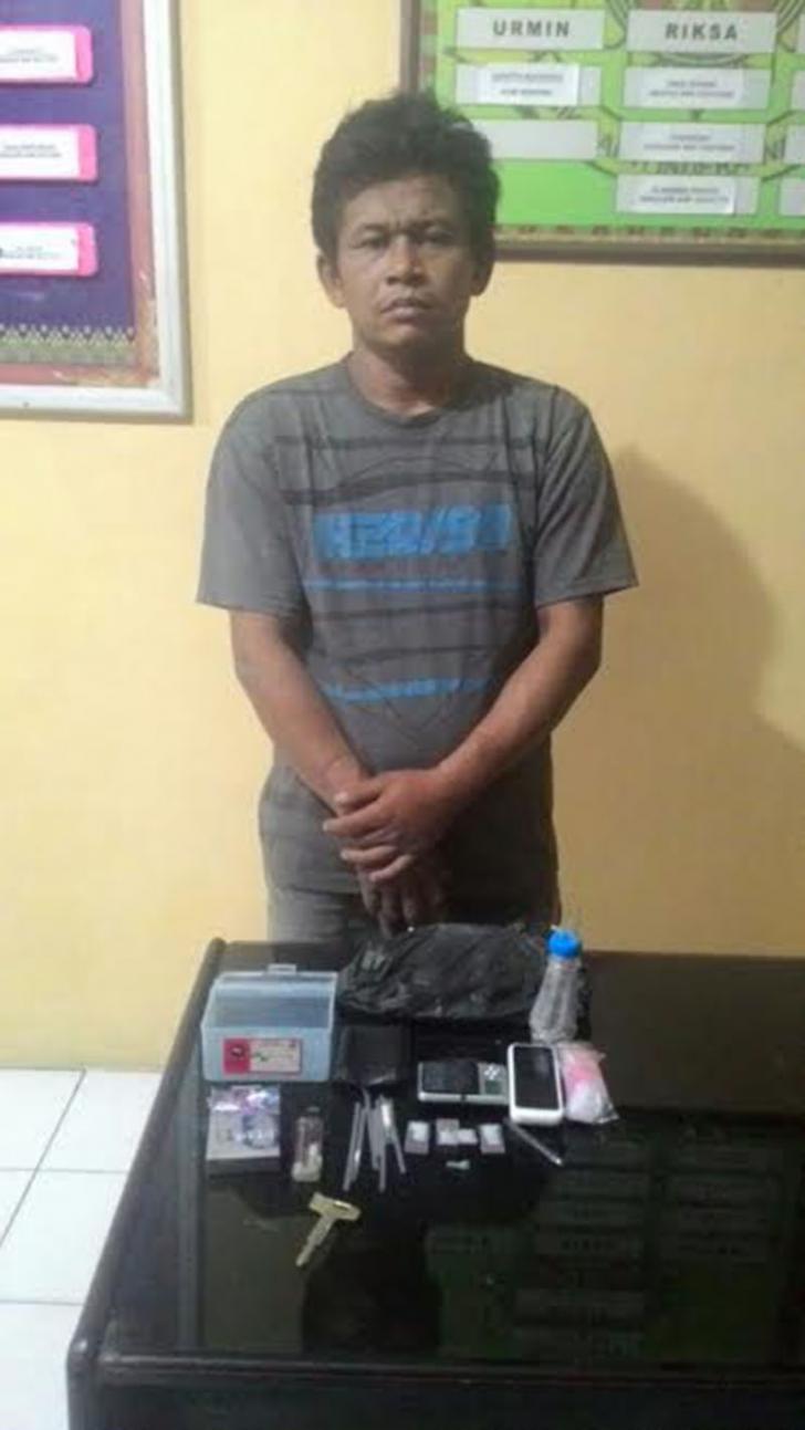Nyambi Jual Sabu-sabu, Supir Bus PT PSA Diringkus Polisi