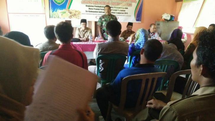 Danramil 07 Reteh Ajak Poktan Tingkatkan Produksi Padi, Jagung dan Kedelai