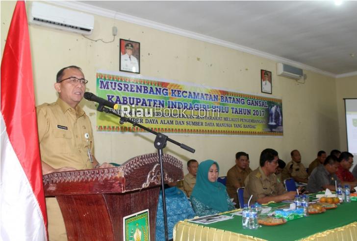 Fokus Pembangunan 2018, Pemkab Inhu Gelar Musrenbang di Batang Gansal