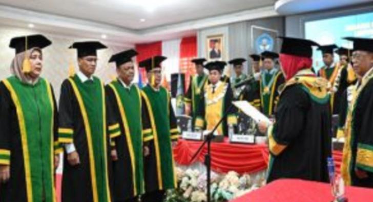 Empat Guru Besar Unri Resmi Dikukuhkan