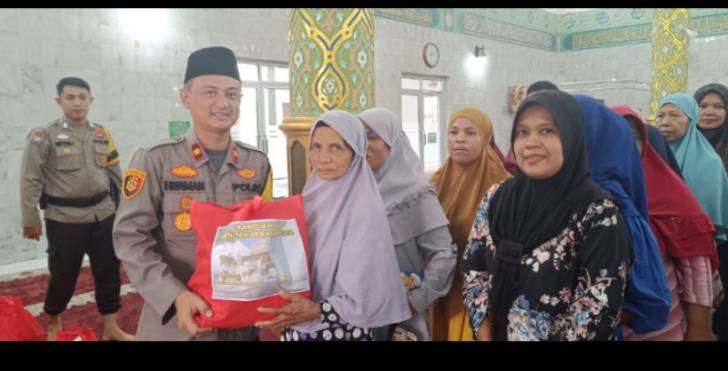 Alhamdulillah, Peserta Dialog Kamtibmas Dapat Sembako dari Kapolsek Pekanbaru Kota