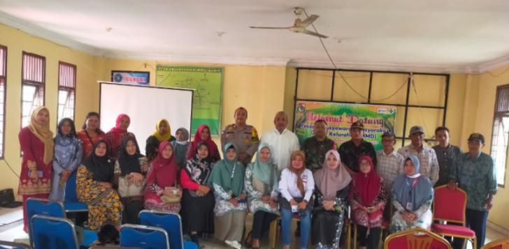 Polsek Rumbai Monitoring dan Sosialisasi Diacara Musyawarah Masyarakat Rumbai Bukit