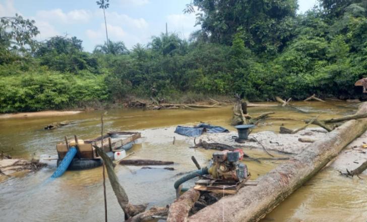 Polisi Bongkar Tambang Emas Ilegal di Sungai Toro, 5 Pelaku Diamankan