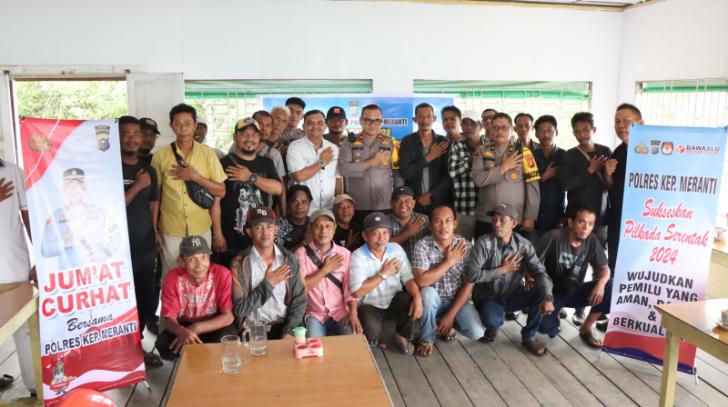 Sambangi Tukang Becak Pelabuhan Selatpanjang, Begini Pesan Wakapolres