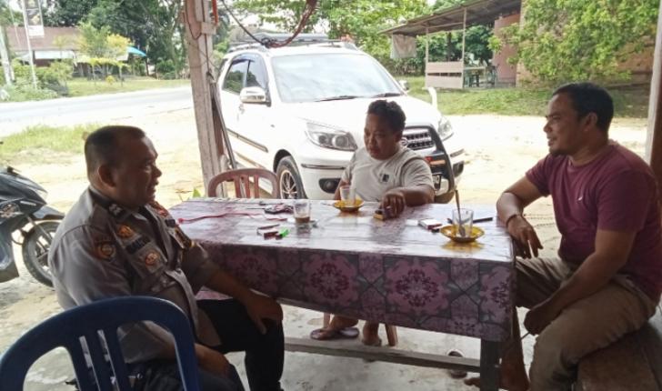 Kegiatan Rutin Jelang Pemilu, Polisi Kunjungi Tempat Keramaian di Bandar Seikijang