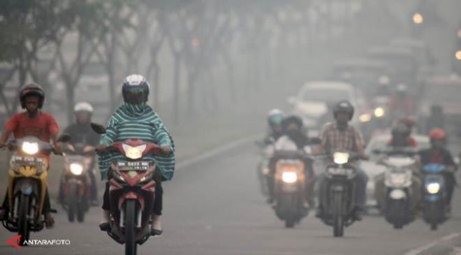 192 Hotspot, Kabut Asap di Riau Makin Parah