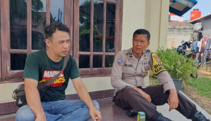Personel Bhabinkamtibmas Sosialisasi Kamtibmas kepada Warga Bandar Raya