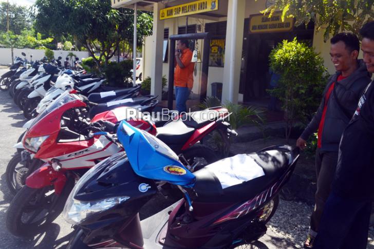 Korban Curanmor Taman Bukit Gelanggang, Lihat Barang Bukti di Mapolsek Dumai Timur