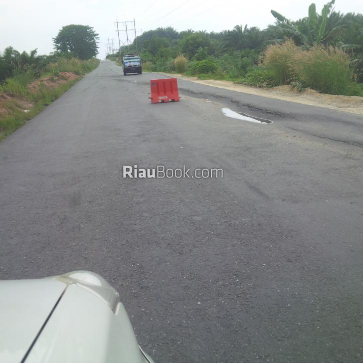 Jalan Propinsi di Siak Bergelombang dan Berlubang, Ini Pesan Baliho dari Dinas PU