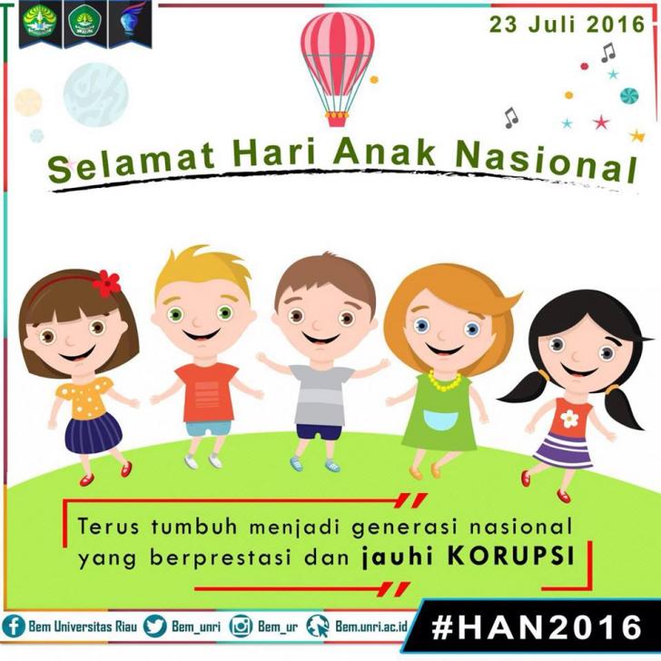 Hari Anak Nasional, BEM Unri: Lindungi dan Penuhi Hak-hak Anak