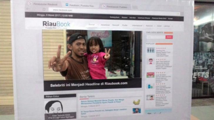 Photobooth RIAUBOOK.COM diserbu Pengunjung Pameran Media Expo di Mall SKA