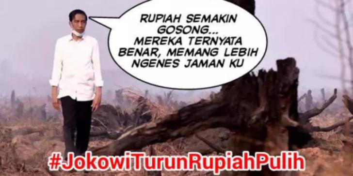 Jokowi Turun Rupiah Pulih, Twitter Ini Trending Topic