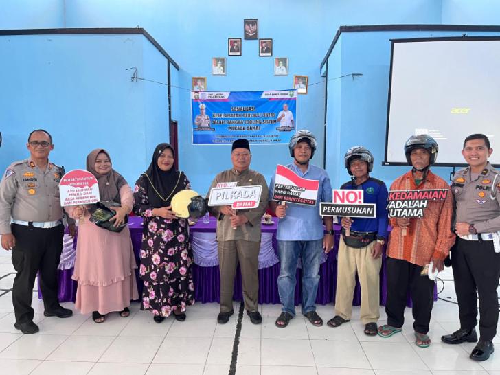 Cooling System, Polres Siak Sosialisasi Keselamatan Lalu Lintas di Kampung Sawit Permai