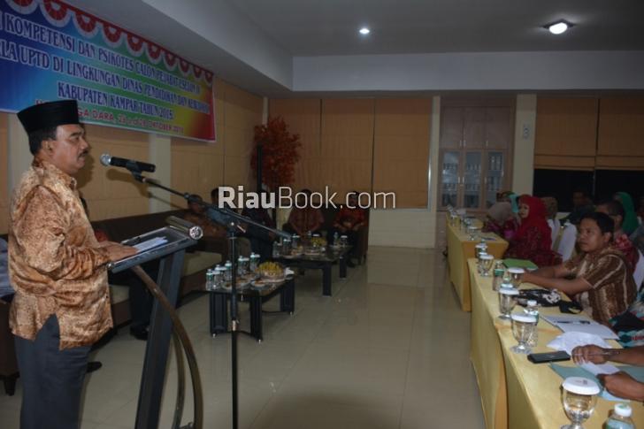 56 Calon Pejabat Kampar Diuji, Jefry Noer: Kalau Lulus Ucapkan Innalillahi