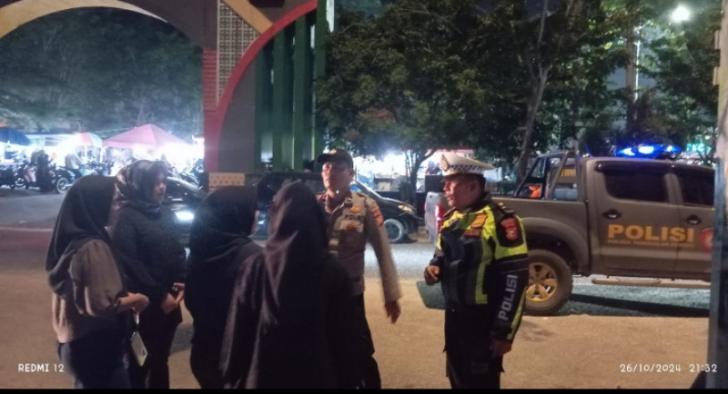 Polisi Sosialisasi Gen Z di Ruang Publik Kreatif Pangkalan Kerinci