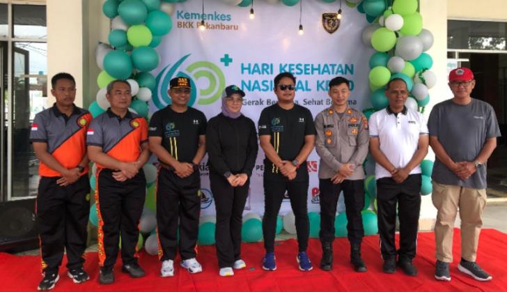 Hari Kesehatan Nasional, Polsek Kawasan Pelabuhan Sampaikan Pesan Kamtibmas