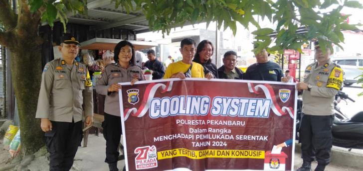 Pilkada Damai 2024, Polresta Pekanbaru Sosialisasi Kamtibmas kepada Masyarakat
