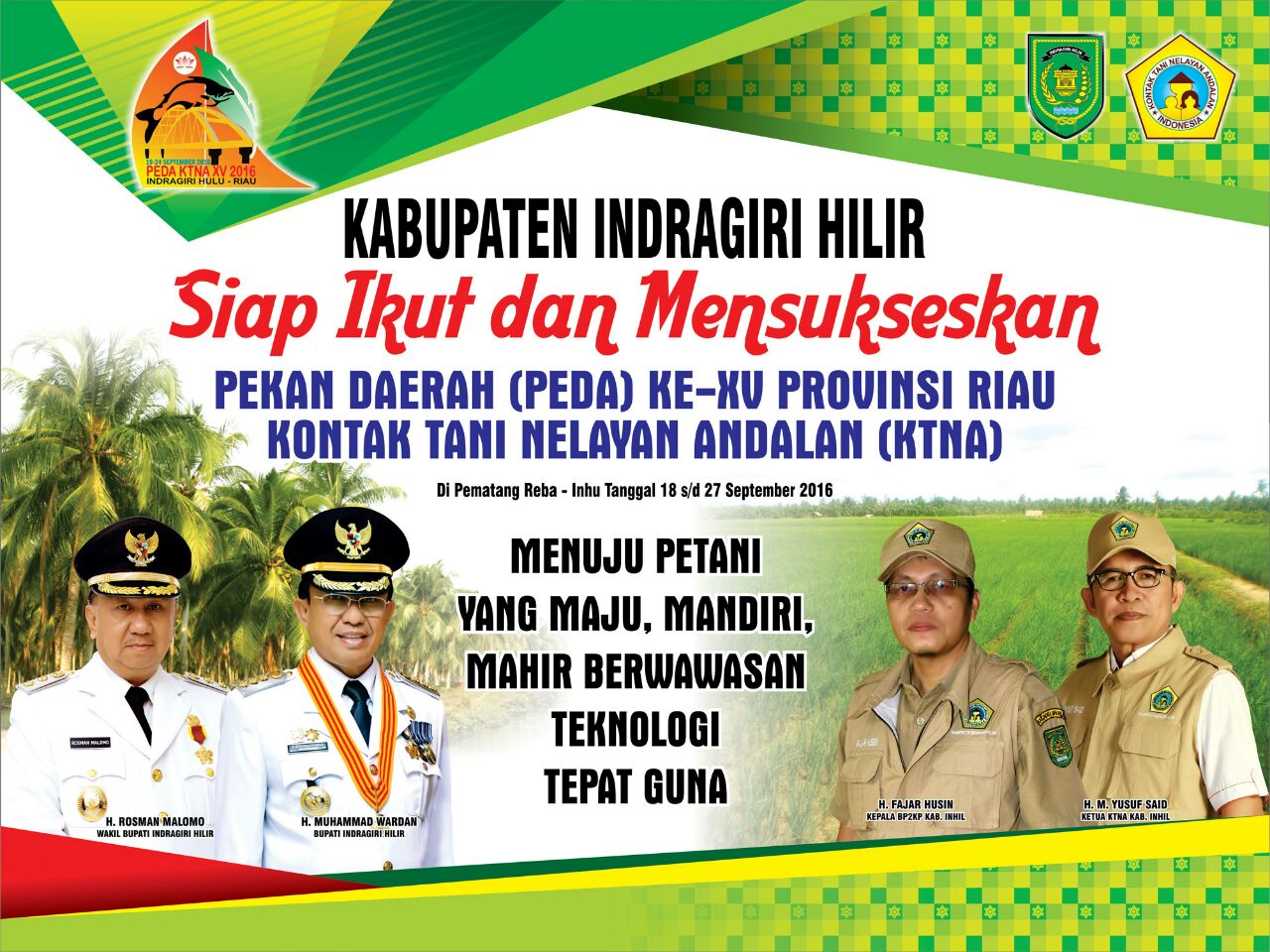 Inhil Utusan 50 Peserta Pada Pekan Daerah KTNA XV Se-Riau