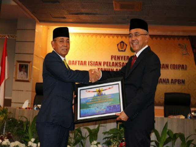 Karena Capaian Standar Tertinggi Dalam Keuangan, Pemkab Pelalawan Terima Penghargaan Dari Pemerintah Pusat