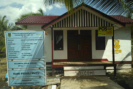Lewat Program DMIJ Gedung Puskesmas Sungai Dusun Inhil Direhab Kembali