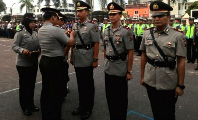 Lima Perwira dilingkungan Polres Dumai Sertijab