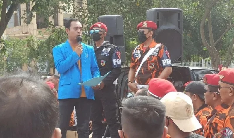 Massa Pemuda Pancasila Datangi Kejati Riau, Desak Percepatan Kasus Korupsi