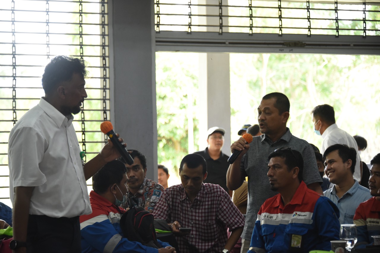 Ngobar Pertamina Dumai dengan CFM Production tingkatkan kepemilikan pekerja ke perusahaan