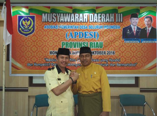 Secara Aklamasi, Mahroni Terpilih Sebagai Ketua APDESI Riau yang Baru