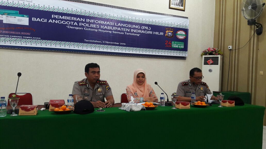 Sosialisasi BPJS di Polres Inhil, Personel Polres Inhil Pertanyakan Iuran BPJS Kemana Perginya ?