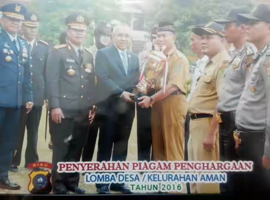 Tembilahan Hulu Inhil Raih Penghargaan Kelurahan/Desa Aman Se-Provinsi Riau