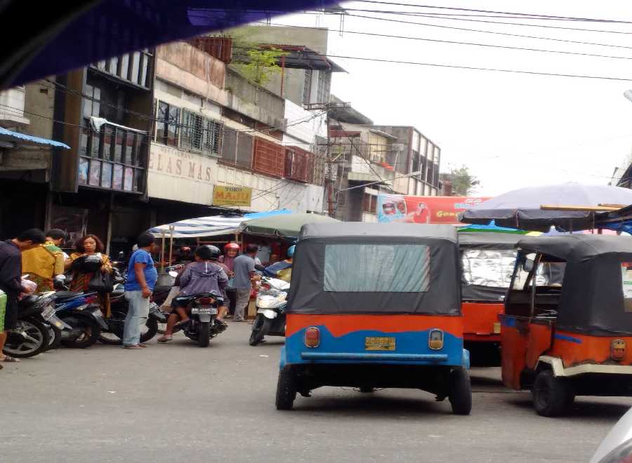Wah, Ternyata Bajai Mangkalnya di Pasar Bawah Pekanbaru, Hebatnya Banyak Penumpang Para Tionghoa