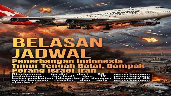 Belasan Jadwal Penerbangan Indonesia-Timur Tengah Batal, Dampak Perang Israel-Iran