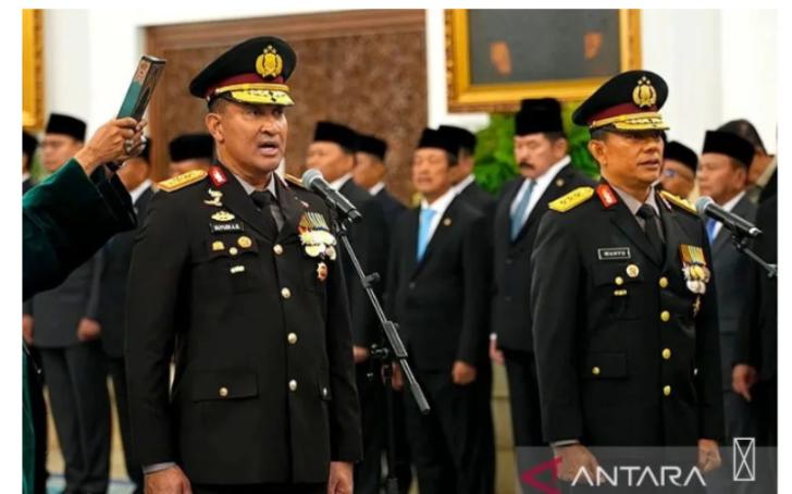 Prabowo Lantik Suyudi Ario Seto sebagai Kapolri