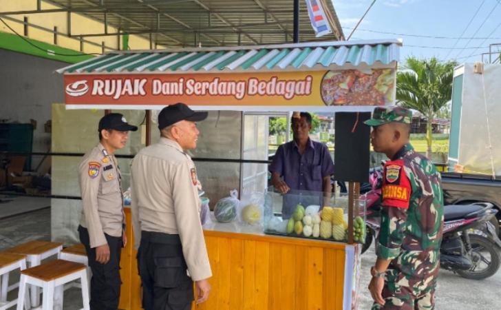 Cegah Gangguan Kamtibmas, Polsek Pangkalan Kuras Sinergi dengan Koramil04