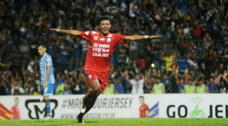 Gol Dedik Antarkan Kemenangan Arema atas Persiba
